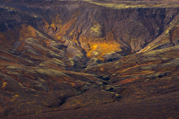 Fototapeta na wymiar Tundra im Hochland von Island