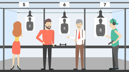 People at shooting range. © inspiring.team