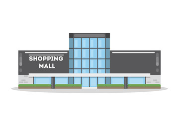 Shopping mall building.