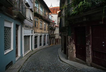 The streets of old Porto. Portugal.