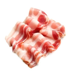 Bacon meat isolated.Ham
