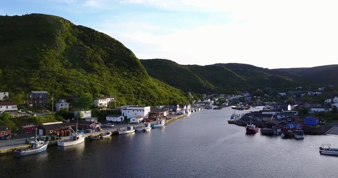 Beautiful Petty Harbour with during summer, Newfoundland and Labrador, Canada