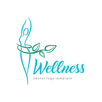 Wellness vector logo design