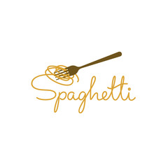 Spaghetti vector logo design