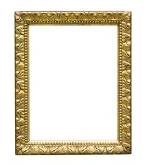 Golden frame for paintings, mirrors or photos