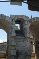 Fototapeta na wymiar External view of the famous Arles Coliseum