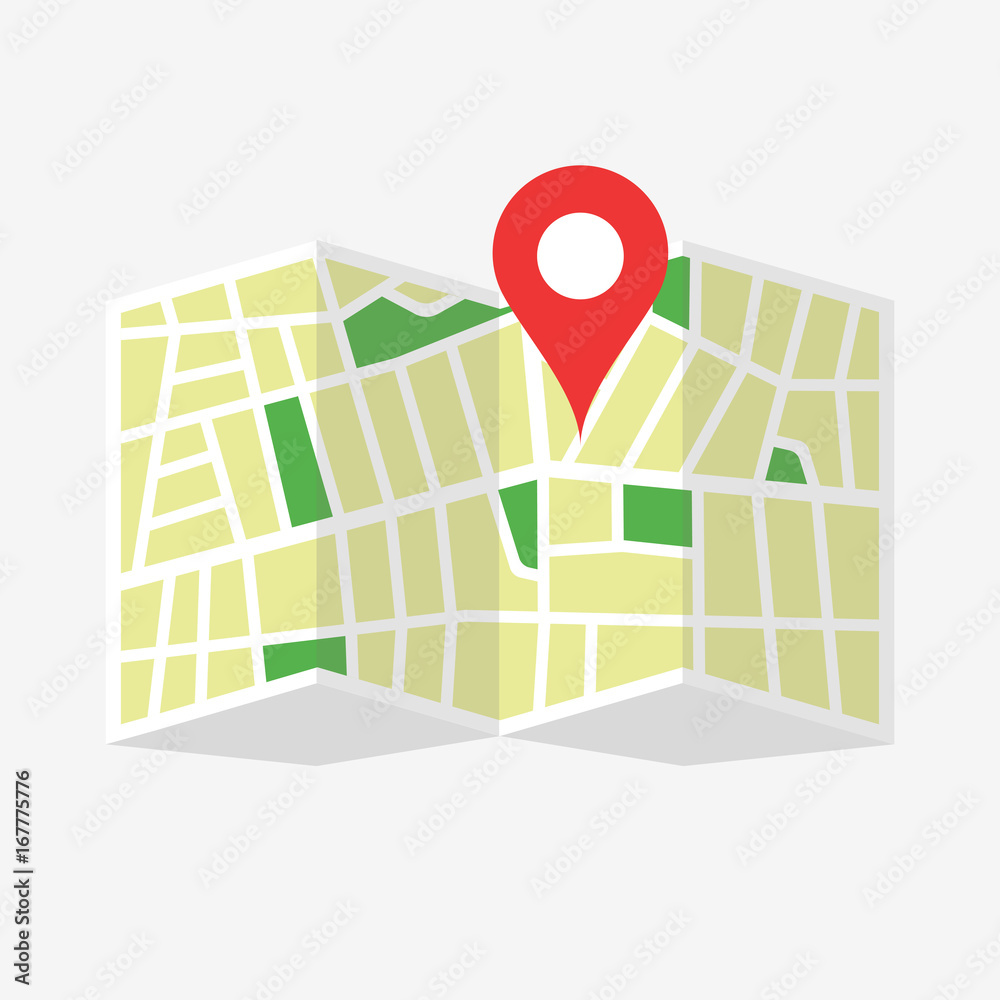 Canvas Prints location map icon. location map abstract. location map flat. vector illustration. stock vector