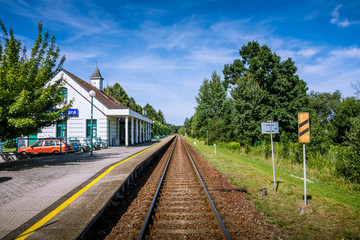 Fototapeta na wymiar Small train station.