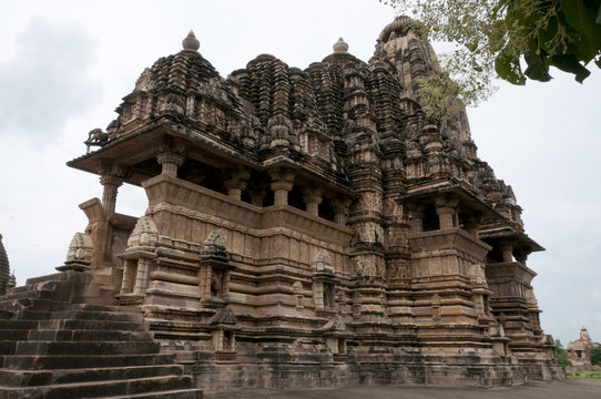 Hindu erotic temple in Khajuraho, India