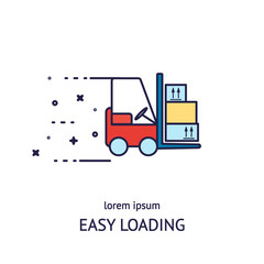 Cargo loader logotype design