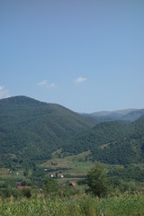 Secluded houses of Romanian mountain village