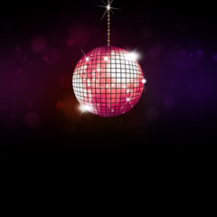 Music Disco Ball Background