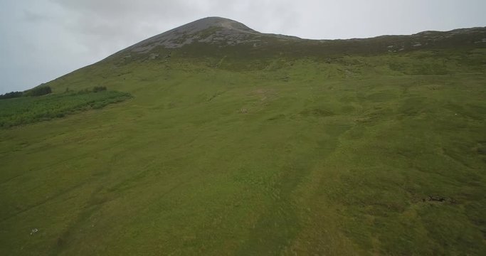 Aerial Around Croagh Patrick, County Mayo, Ireland - Native Version