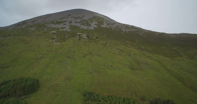 Aerial Around Croagh Patrick, County Mayo, Ireland - Native Version