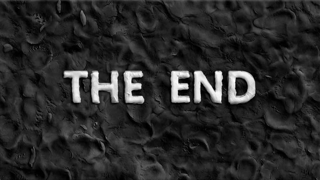 Animated words at "the end" 

