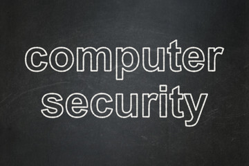 Security concept: Computer Security on chalkboard background
