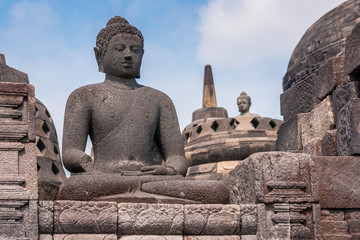 Borobodur Buddha statue Indonesia