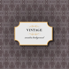 Vintage seamless background. Vector
