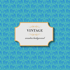 Vintage seamless background. Vector
