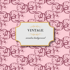 Vintage seamless background. Vector