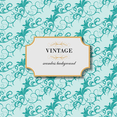 Vintage seamless background. Vector
