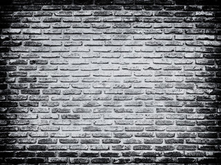 Fototapeta na wymiar Old vintage white brick wall texture with vignette ,Background for Presentations for Text Composition art image, website, magazine or graphic for design.