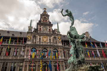 Fototapeta na wymiar Majestic history Antwerp
