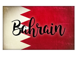 Bahrain flag - obrazy, fototapety, plakaty