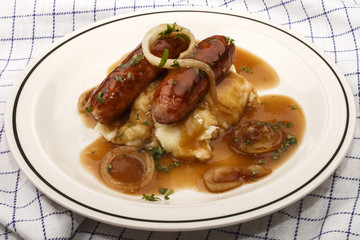  banger and mash, very irish meal