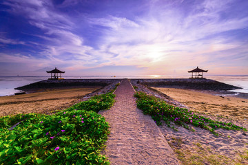 Karang Beach, Sanur, Bali, Indonesia with beautiful scenery