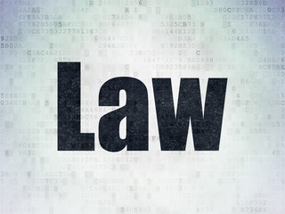 Law concept: Law on Digital Data Paper background