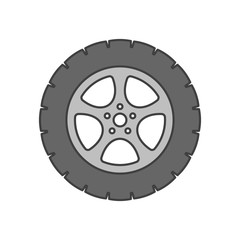 Car wheel icon