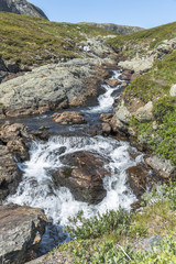 waterfall on the bitihorn track