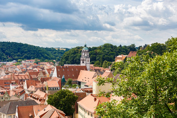 Fototapeta na wymiar Blick über die Stadt Meissen
