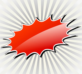 red star burst concept