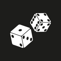 Dice. Vector.