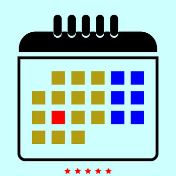 Calendar  it is color icon .