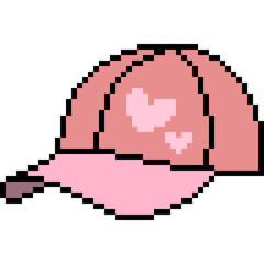 vector pixel art cap