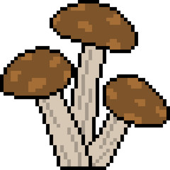 vector pixel art mushroom