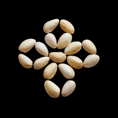 Figures from pistachios
