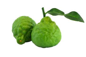 Beautiful bergamot isolated on white background. This has cipping path.