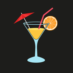 Cocktail vector. 