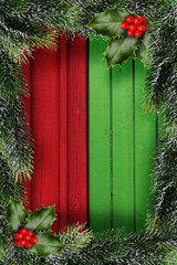 Rot Grüner Weihnachtshintergrund