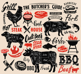 Poster meat steak - obrazy, fototapety, plakaty