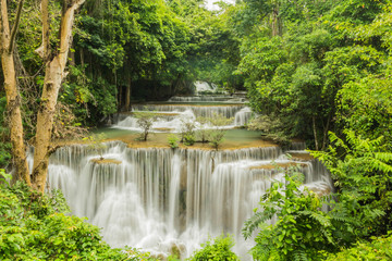 Huai Mae Khamin Waterfall, Kanchanaburi, Thailand