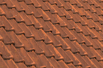 Rotes Dachziegelmuster