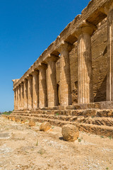 Fototapeta premium Agrigento, Italy - Valley of the Temples is an archaeological site in Sicily, southern Italy. The area is included in the UNESCO World Heritage Site list.