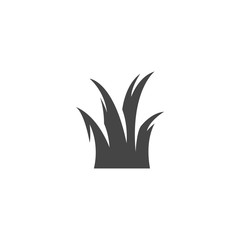 Fototapeta na wymiar Grass icon. Vector logo on white background