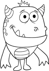 Cute Monster Vector Illustration Art