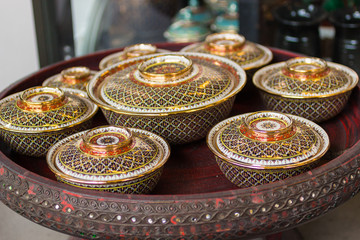 Thai Traditional Cup : タイ伝統工芸品・カップ